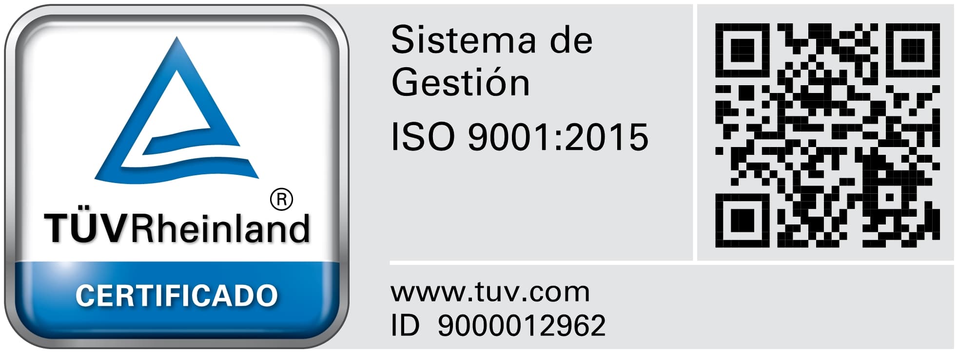 Certificado, incluyendo QR